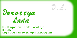 dorottya lada business card